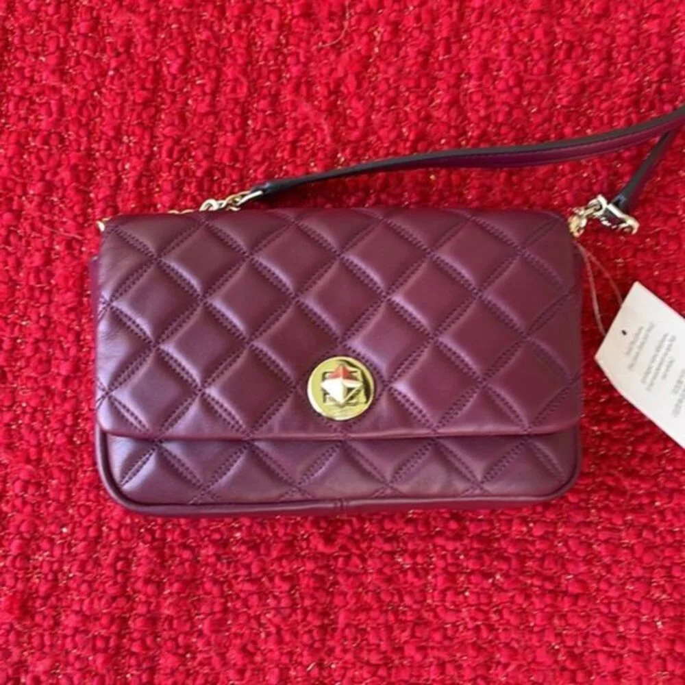 Kate Spade Natalia Crossbody Blackberry Preserve - Picture 1 of 16